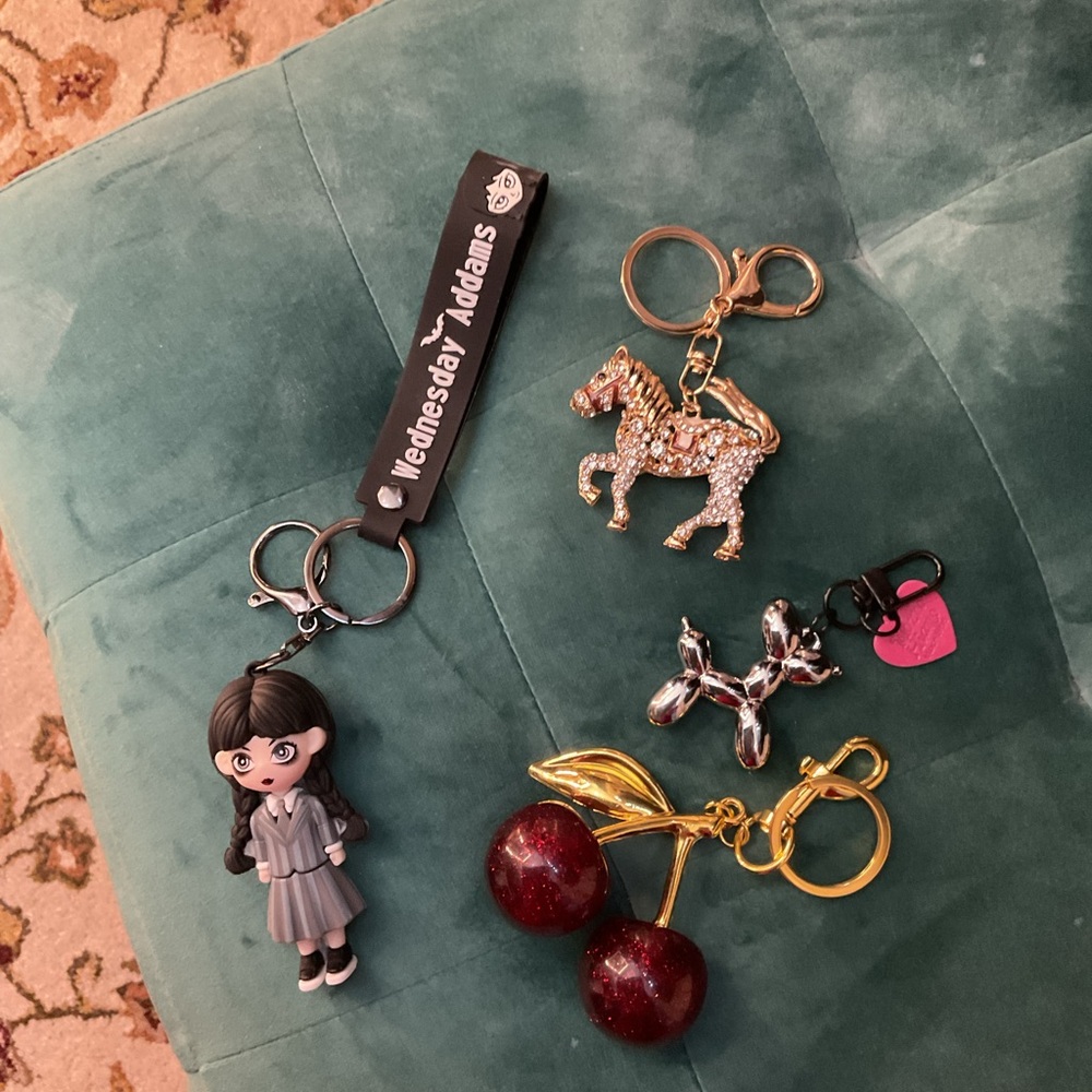Purse charms/keychain lot of four